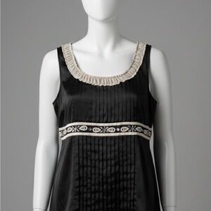 Nicole Miller Black and Cream Blouse